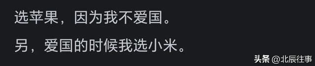 现在选购手机，你更倾向于华为还是苹果？网友：为何不考虑小米？